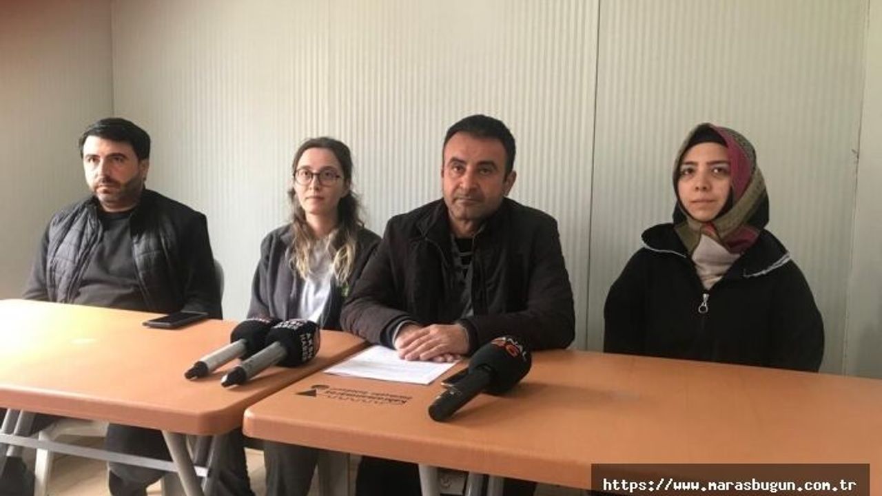 Kahramanmaraş TMMOB İnşaat Mühendisleri Odasından basın açıklaması