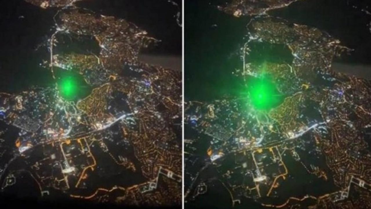 THY İzmir-İstanbul Yolcu Uçağına Lazer Işıklı Taciz