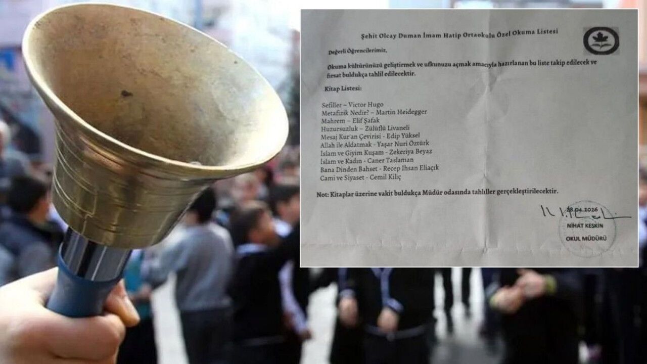 İmam hatip müdürü kitap listesi nedeniyle açığa alındı