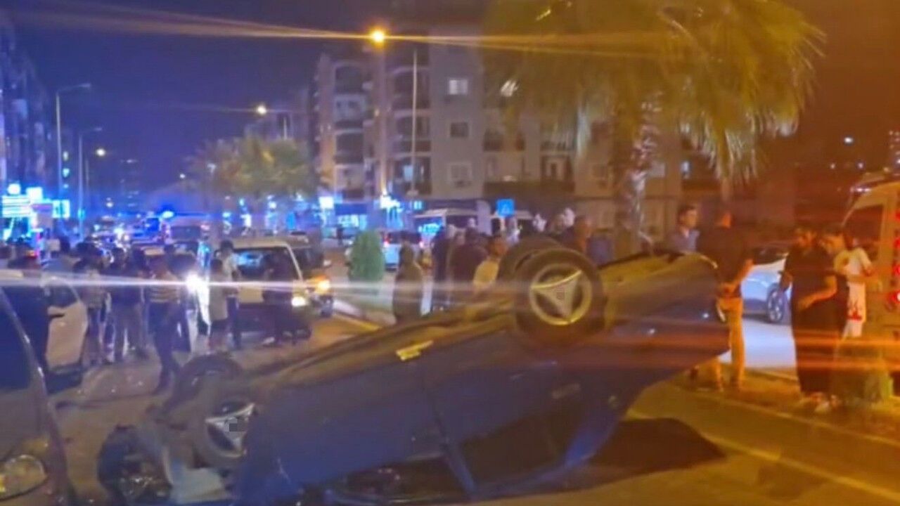 Mersin'de kaza sonrası kaçan 3 şüpheli polisten kaçamadı