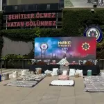 1 ton 163 kilogram uyuştur*cu emniyette sergilendi