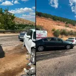 Düğün konvoyunda zincirleme kaza; 4 yaralı