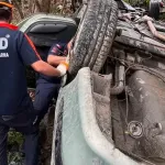Otomobil devrildi: 1 ölü, 4 yaralı