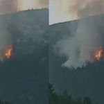 Kahramanmaraş’ta Ahır Dağı yanıyor! Yıldırım yangına neden oldu