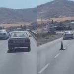 Kahramanmaraş'ta dubaların arasında zikzak yaptı: O anlar kamerada