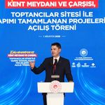 Kahramanmaraş'ta Kent Meydanı, Çarşı ve Toptancılar Sitesi Hizmete Açıldı