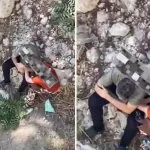 Koskoca adam ile kadının yaptıkları mide bulandırdı