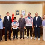 Vali Ünlüer dünya şampiyonu Zeynep Sude'yi ağırladı