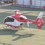 Vücudu yanan bebek ambulans helikopterle Ankara'ya sevk edildi