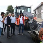 Başkan Fırat Görgel Afşin'deki asfalt çalışmalarını yerinde inceledi