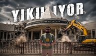 Kahramanmaraş’ta Necip Fazıl Kültür Merkezi’nde yıkım başladı