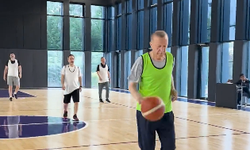 Cumhurbaşkanı Erdoğan basketbol maçı yaptı