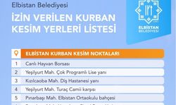 Elbistan'da Kurban kesim alanları belli oldu