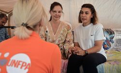 İyi niyet elçisi ünlü oyuncu Ashley Judd, Kahramanmaraş'ta kadınlarla buluştu