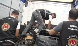 İthalatı yasak motor blokları ve şanzımanlar ele geçirildi 