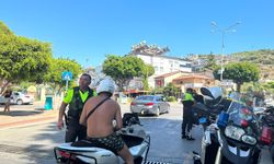 Polis ekiplerinden motosiklet denetimi