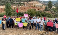 Tarımla geçimini sürdüren vatandaşlar bölgede kum ocağı istemiyor