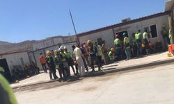 Akkuyu NGS işçileri yemek yerken fenalaşıp sedyeyle taşındılar