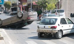 Kahramanmaraş'ta trafik kazası güvenlik kamerasında