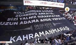 AK Parti kongresinde ‘Kahramanmaraş depremi’ pankartı