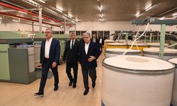 Başkan Güngör ve Vali Ünlüer, İSKUR Tekstil Fabrikasını Ziyaret Etti