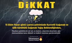 Kahramanmaraş’ta Sağanak Yağış Uyarısı!