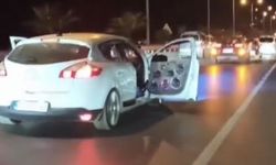 Diskoya çevirdiği aracıyla kapıları açık seyretti, o anları pahalıya patladı   