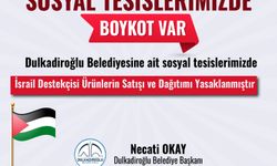 İsrail ürünü boykotuna Dulkadiroğlu Belediyesi de katıldı