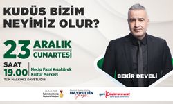 Yazar Bekir Develi, Kudüs’ü Anlatacak