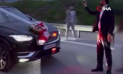 Havaya ateş açan magandalar kamerada