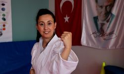 Serebral palsi hastası 1 çocuk annesi Pınar'ın karate azmi