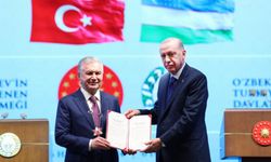 Özbekistan Cumhurbaşkanı'na Devlet Nişanı tevcih edildi