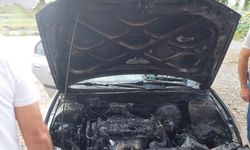 Kahramanmaraş'ta Seyir Halindeki Otomobilde Yangın Çıktı