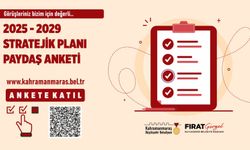 Kahramanmaraş'ın Geleceği İçin Stratejik Plan Anketi Başladı