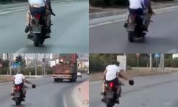 Kapkaç yapıp motosikletle kaçarken görüntülenen 2 şüpheli yakalandı