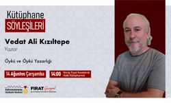 Kahramanmaraş’ta Kütüphane Söyleşileri Yazar Vedat Ali Kızıltepe ile Sürüyor