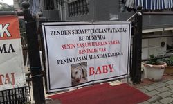 Komşularla Köpek Krizi: Sahip Pankartla Karşılık Verdi