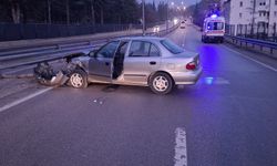 Yağmur Nedeniyle Kayganlaşan Yolda Kaza