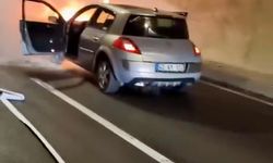 Demirkapı Tüneli’nde Alev Alan Otomobil Korkuttu: Yangına İlk Müdahale Vatandaşlardan