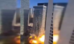 İran'ın Tel Aviv'deki saldırı anı görüntülendi