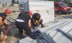 Kahramanmaraş’ta Mermer Bloklar Devrildi: 2 İşçi Yaralandı