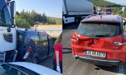 Balıkesir-Bursa Karayolu’nda zincirleme kaza: 6 araç birbirine girdi