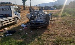 Kahramanmaraş’ta Takla Atan Araçta Sürücü Can Verdi, Eşi Ağır Yaralı