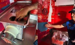 Kahramanmaraş'ın komşu ilinde kasapta mide bulandıran akıl almaz düzenek