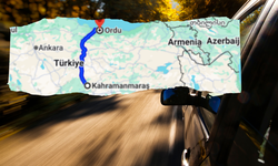 Kahramanmaraş Ordu Arası Kaç Km?