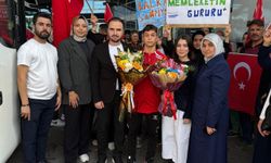 Balkan şampiyonu Şamil Şahan memleketi Kahramanmaraş’a döndü