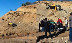 Kahramanmaraş'ta Kamyon Şarampole Yuvarlandı