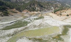 Menzelet Barajı’nda Sular Çekildi, Toprak Acurla Buluştu