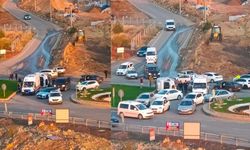 Kahramanmaraş’ta Kavşakta Araç Takla Attı