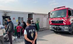 Kahramanmaraş’ta Konteyner Kentte Yangın Çıktı!